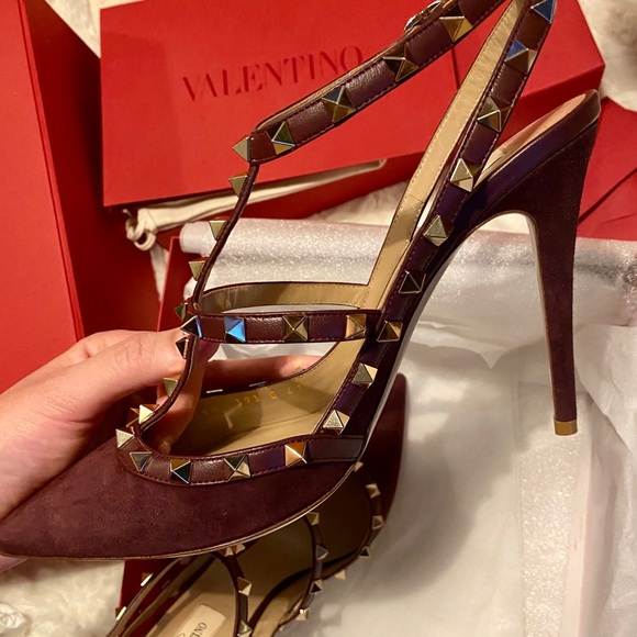 Valentino Garavani Rockstud Suade pumps 100mm - Picture 6 of 8